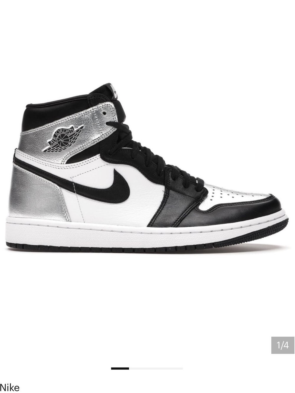 Jordan 1 Retro High OG “Silver Toe” women’s 7.5